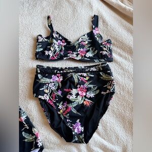 Azure Australia 3 piece bikini set with matching shorts.